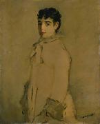 Jeunne femme en rose Edouard Manet